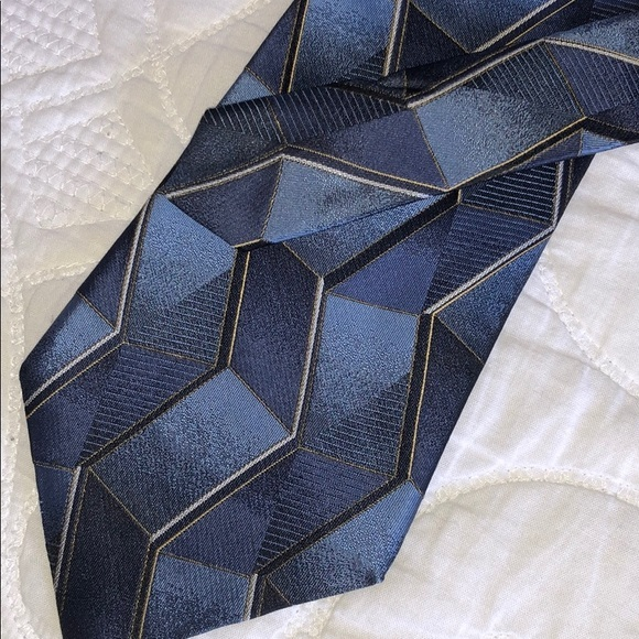 Murano Italia Men’s Tie 60” - 100% Silk Blue‎ - Picture 1 of 5
